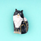 Barrette - Chat Noir & Blanc | Fleux | 4