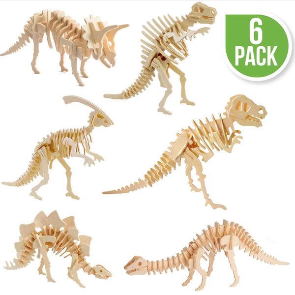 Puzzle 3D en bois DIY - Dinosaure