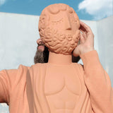 Buste Man - 24 cm x 20 cm x 45 cm - Terracotta | Fleux | 10