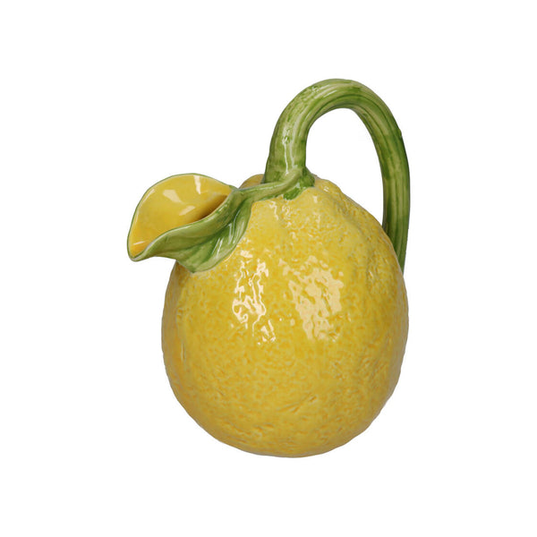 Vase Pichet Citron en faïence - Jaune - 17,5 x 13,5 x 19,5 cm