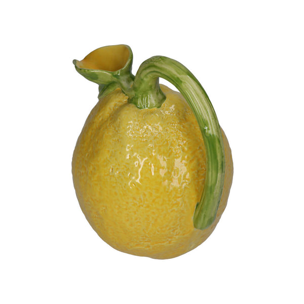 Vase Pichet Citron en faïence - Jaune - 17,5 x 13,5 x 19,5 cm