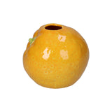 Vase Orange en faïence - Orange - Ø 11,3 x 9,7 cm | Fleux | 4