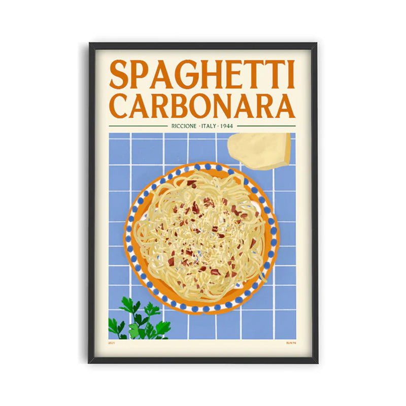 Affiche Spaghetti Carbonara - V2