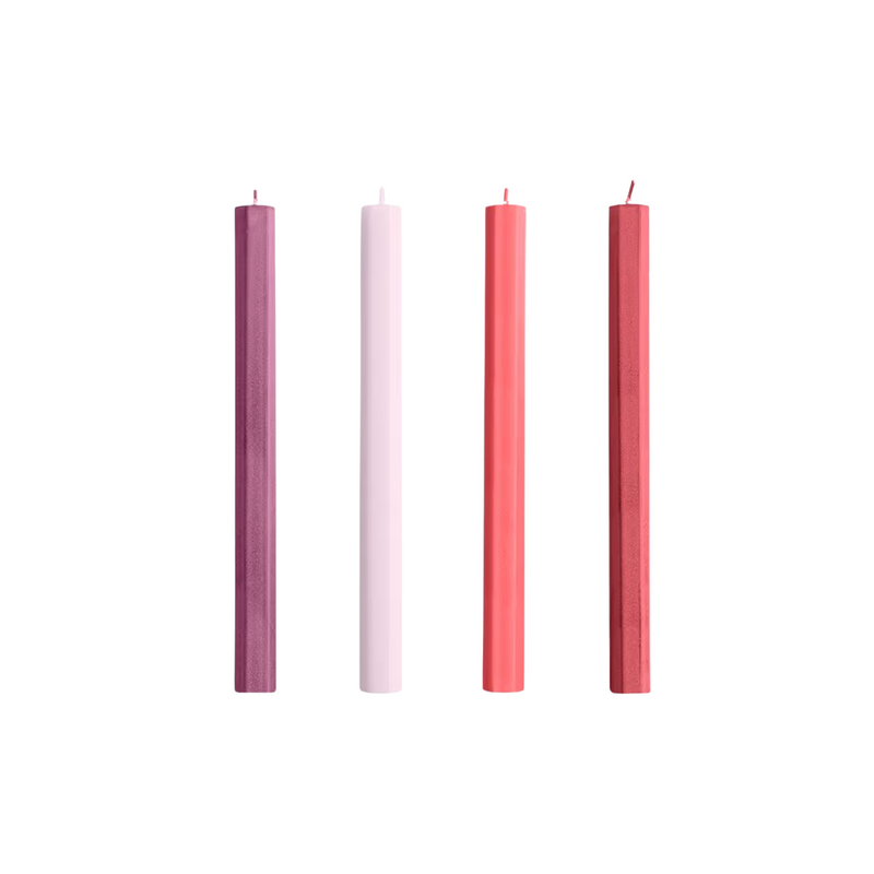 Set de 4 Bougies - Hexagon