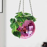 Jardinière suspendue Disco Ball - Rose | Fleux | 4