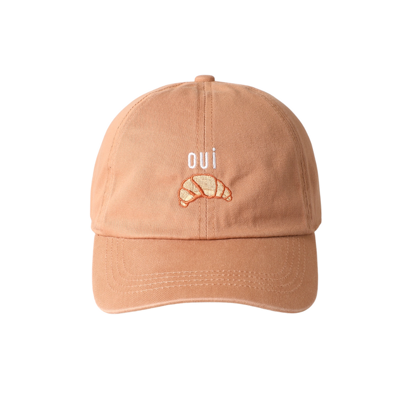 Yes Croissant Embroidery Cap