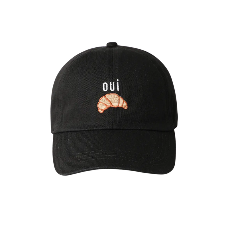 Yes Croissant Embroidery Cap