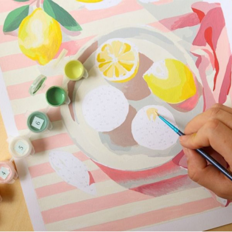 Kit Peinture au Numéro - Citrons de Menton