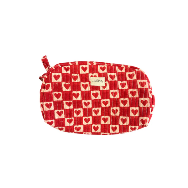 Trousse de toilette Coeur Rubis