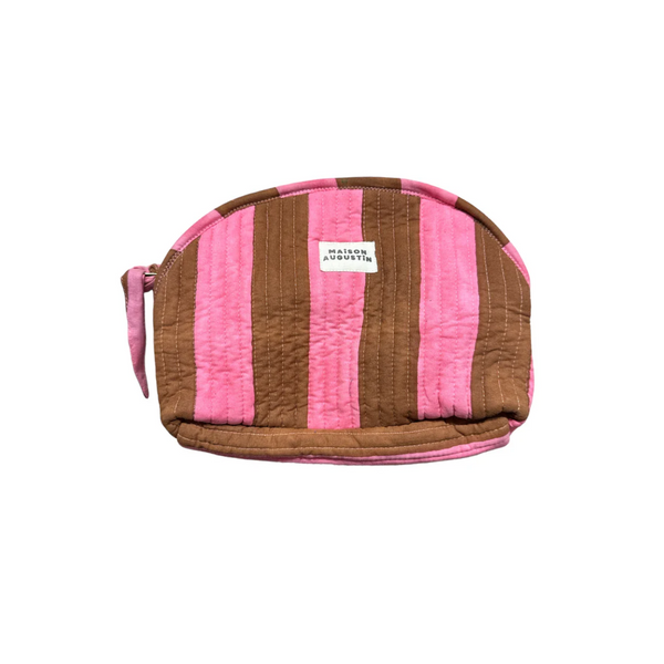 Trousse de maquillage rayée Malabar
