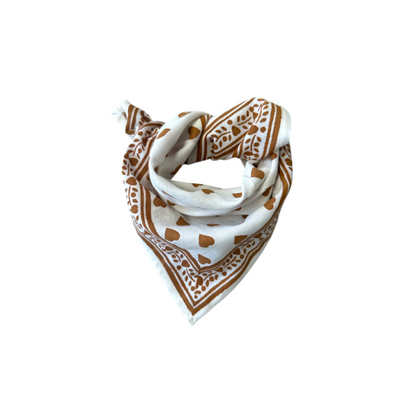 Foulard Love Cannelle - 50 cm