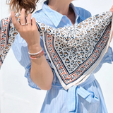 Foulard Léo Navy - 100 cm | Fleux | 3