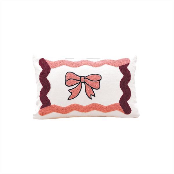 Coussin Influence Noeud rose