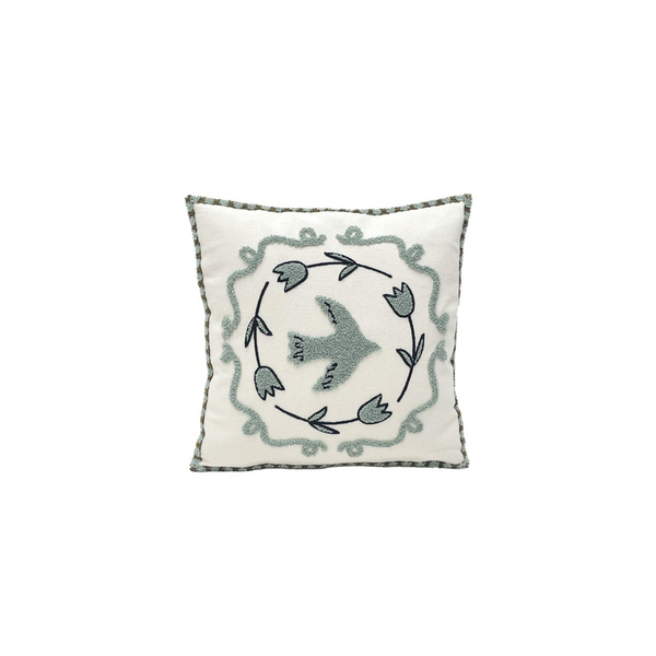 Coussin Influence Colombe kaki