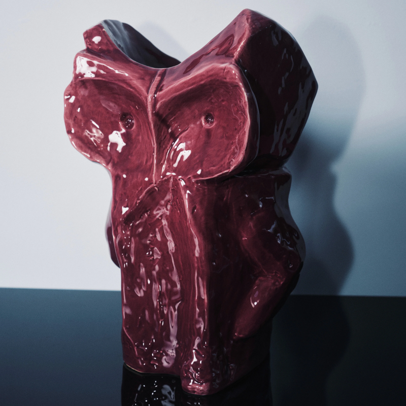 Vase Hibou After Midnight - L