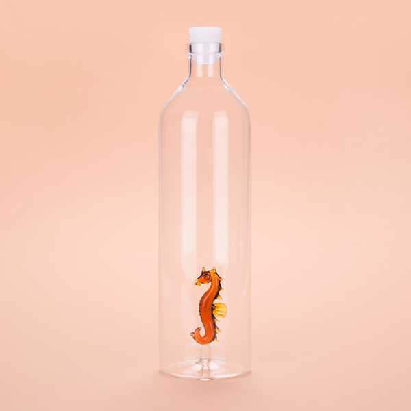 Bouteille Sea Horse Atlantis en verre borosilicate -1.2L