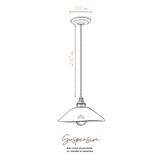 Suspension Lisette en Grès chamotté Ivoire | Fleux | 9
