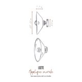 Applique murale Lisette - Grès minuit | Fleux | 9