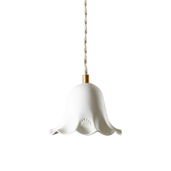 Suspension en applique Lili en Porcelaine biscuit