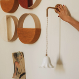 Suspension en applique Lili en Porcelaine biscuit | Fleux | 7