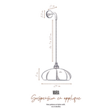 Suspension en applique Maria en Porcelaine émaillée | Fleux | 5