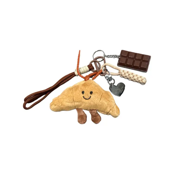 Porte-clés et bijou de sac croissant