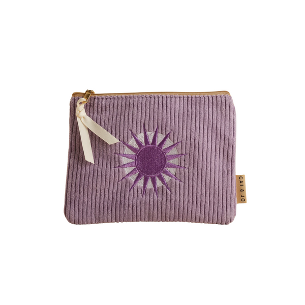 Pochette en velours côtelé - Lavender