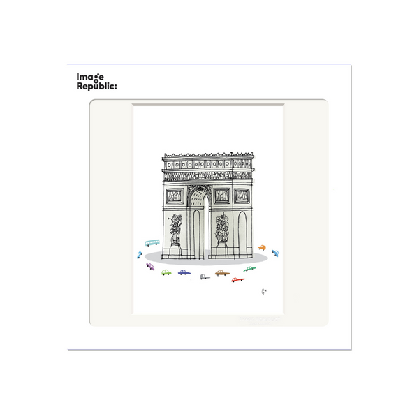Affiche Paris Arc de Triomphe WLPP - 22 x 22 cm