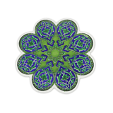 Dessous de Plat Fleur en Céramique - Bleu et Vert | Fleux | 2