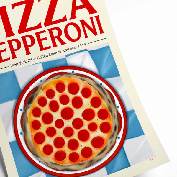 Affiche Pizza Pepperoni