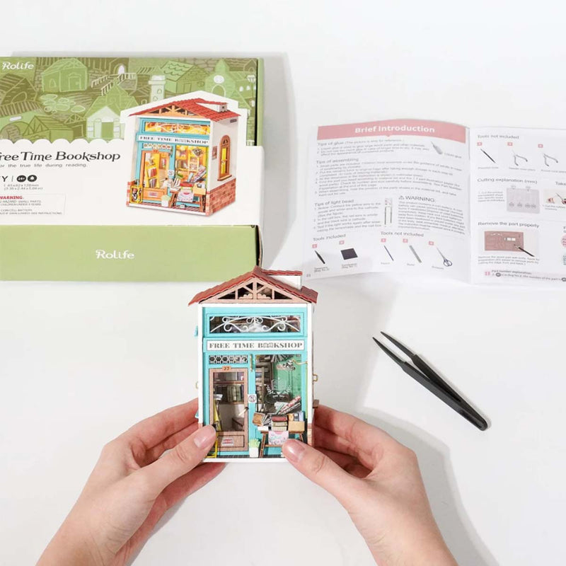 Kit DIY Maison Miniature Free Time Bookshop