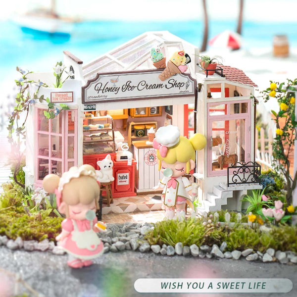 Kit DIY Maison Miniature Honey Ice-Cream Shop