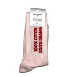 Chaussettes 100% coton 200% drama - 36/40 - Rose & Rouge | Fleux | 2