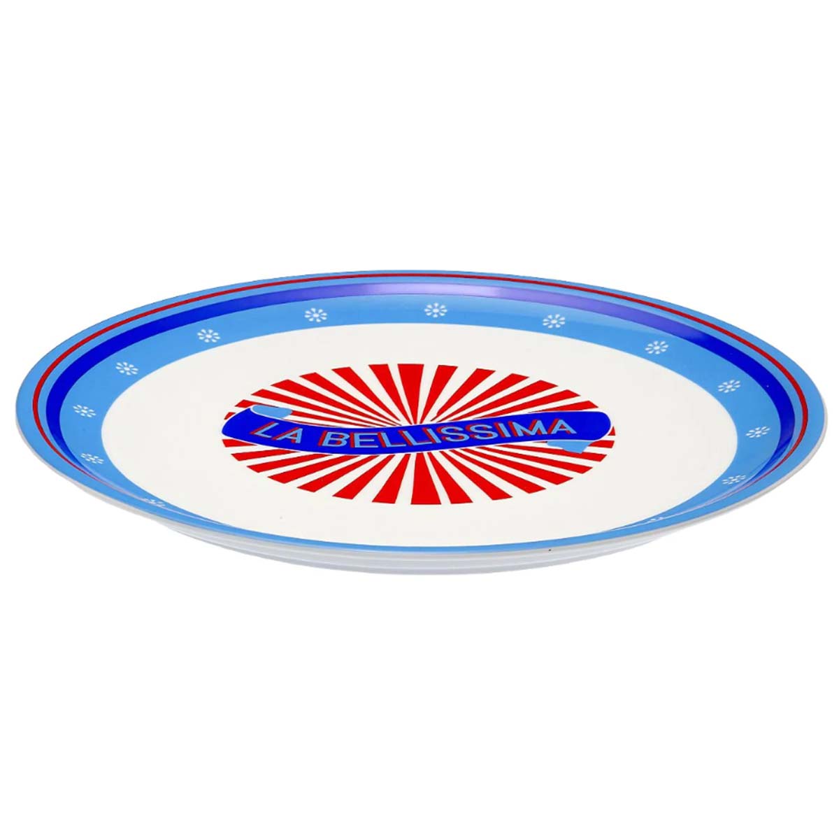 Assiette à Pizza BITOSSI HOME « Guest » - Porcelaine, Ø 32 Cm, Design Moderne Et Coloré