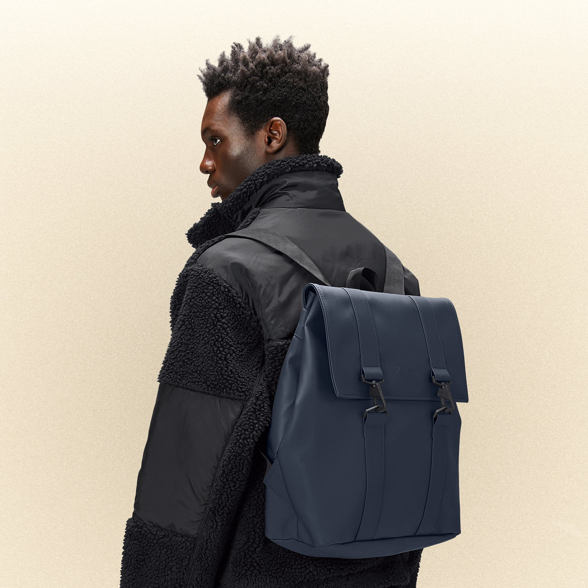 Aw23 Msn Bag W3 Black - Rains