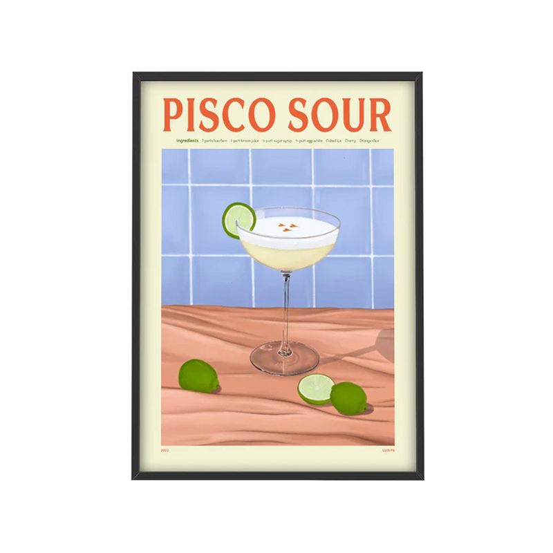 Affiche Cocktail - Elin PK - Pisco Sour