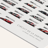 Affiche 24 Heures du Mans Winners 1923-2026 | Fleux | 7