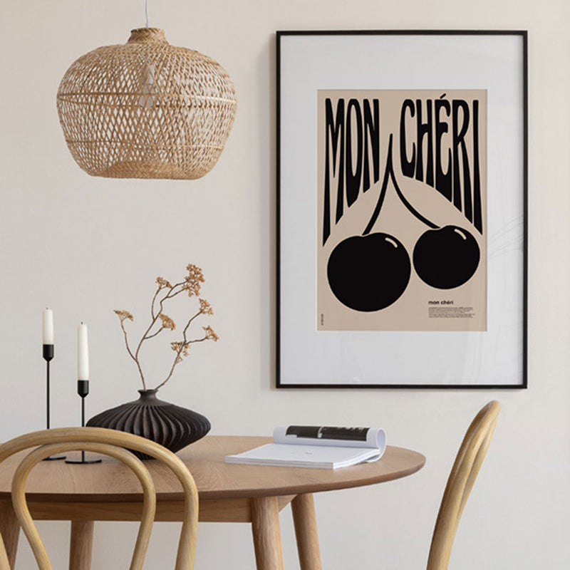 A3 Mon Cheri Black Poster