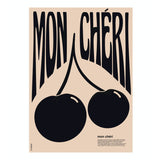 A3 Mon Cheri Black Poster | Fleux | 2