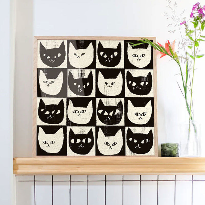 Affiche Enikő Eged Black Cat White