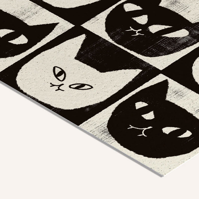 Affiche Enikő Eged Black Cat White