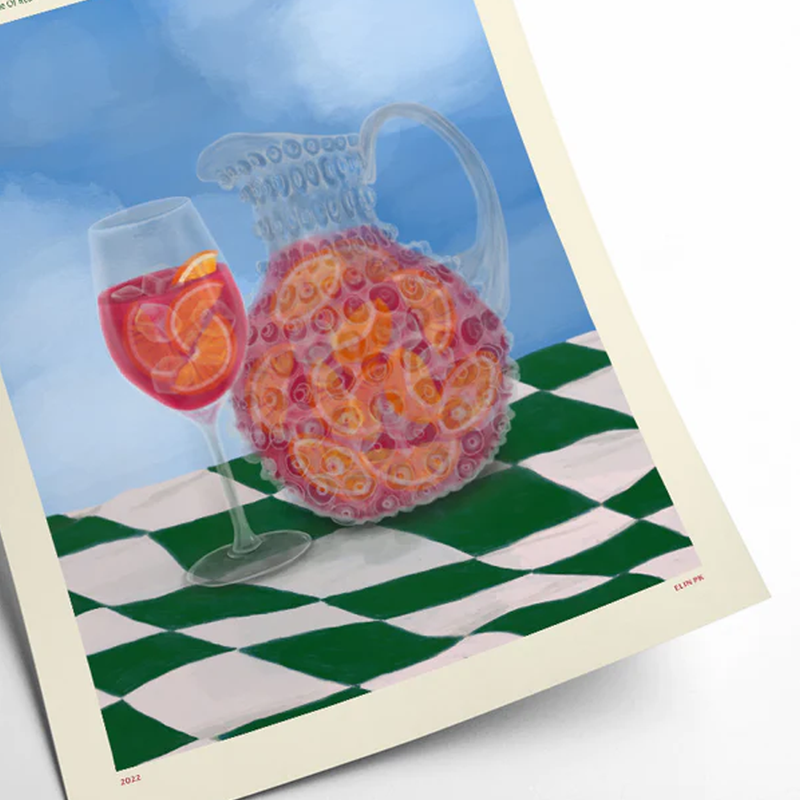 Affiche Cocktail - Elin PK - Sangria
