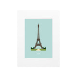 Poster Le Duo Archi Eiffel Tower France - 30 cm x 40 cm  | Fleux | 2