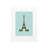 Affiche Le Duo Archi Eiffel Tower France - 30 cm x 40 cm | Fleux | 2