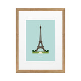 Poster Le Duo Archi Eiffel Tower France - 30 cm x 40 cm  | Fleux | 3