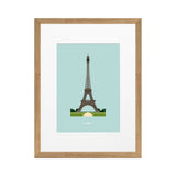 Affiche Le Duo Archi Eiffel Tower France - 30 cm x 40 cm | Fleux | 3