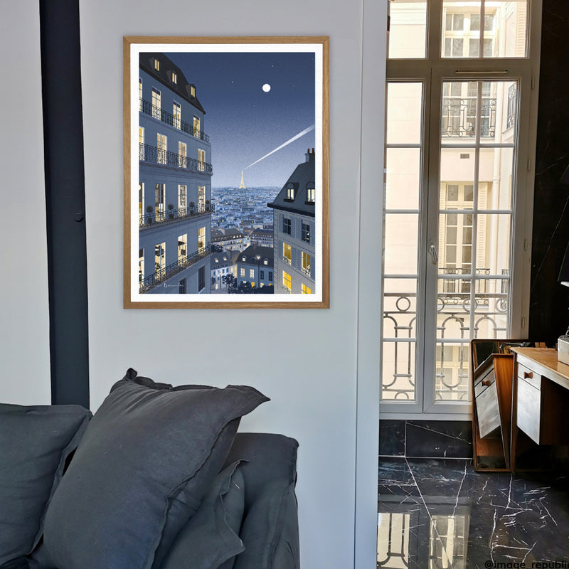 Affiche Jason Brooks Montmartre View - 40 x 50 cm