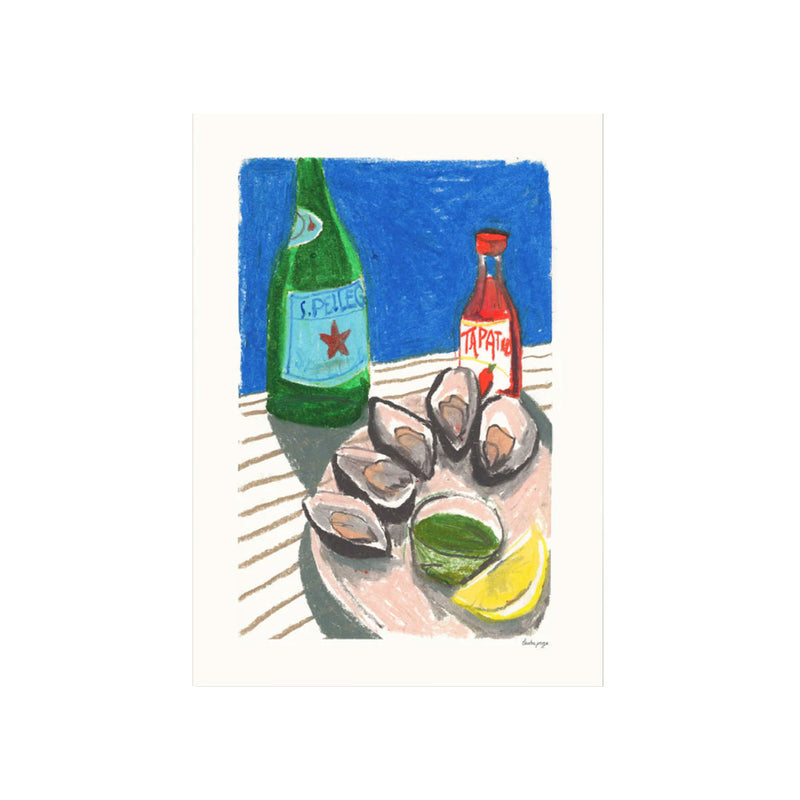Laura Oyster Lunch Poster