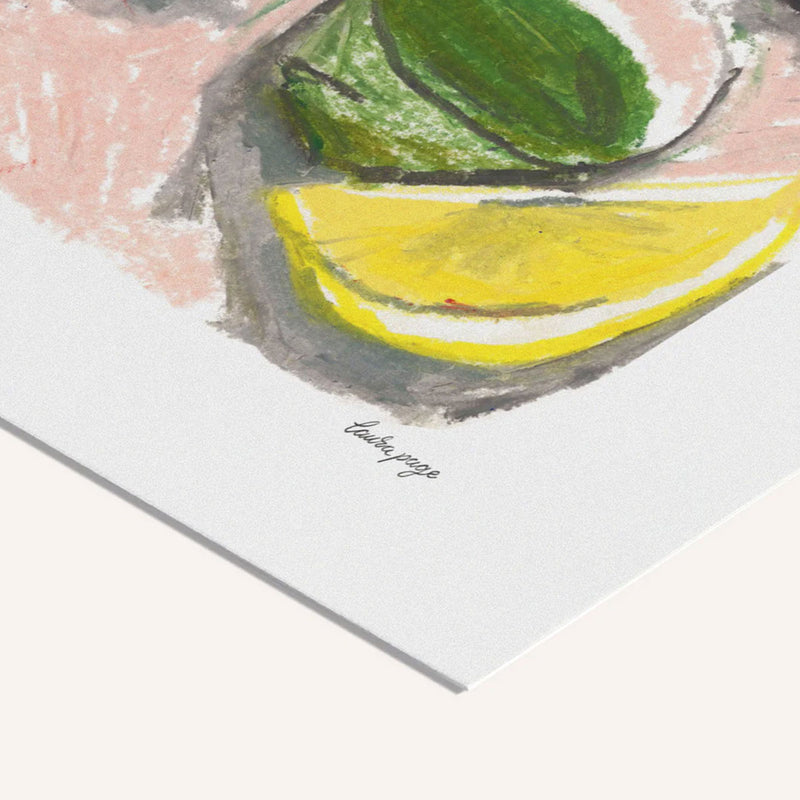 Laura Oyster Lunch Poster