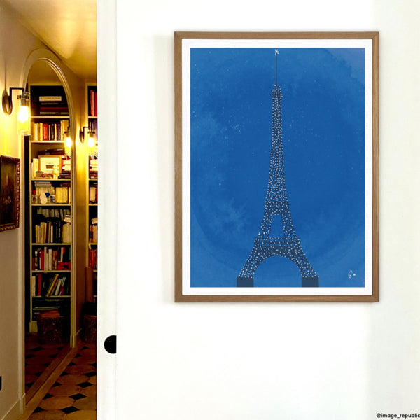 Paris Eiffel Tower Poster WLPP - 22 x 22 cm
